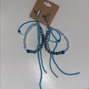 Free people Reese Dangle earrings (silver heart)